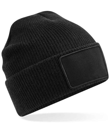 Beechfield Removable Patch Thinsulate? Beanie - BLK - ONE